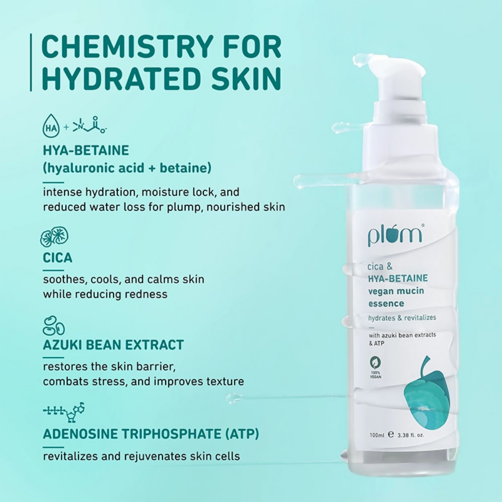 Plum Cica & Hya-Betaine Vegan Mucin Essence