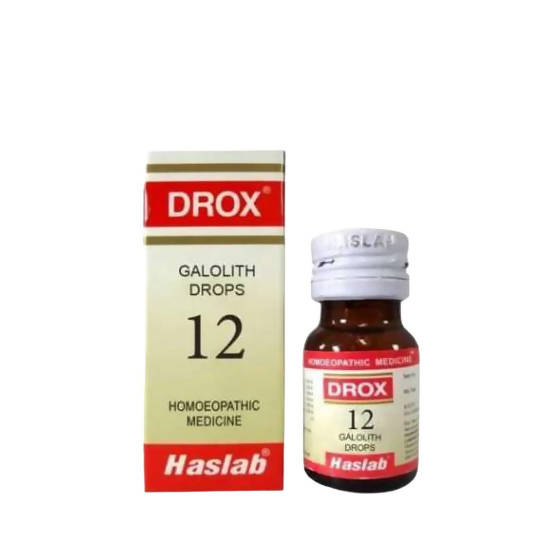 Buy Haslab Homeopathy Drox 12 Galolith Drops from DrMediCart, Ship from India to USA