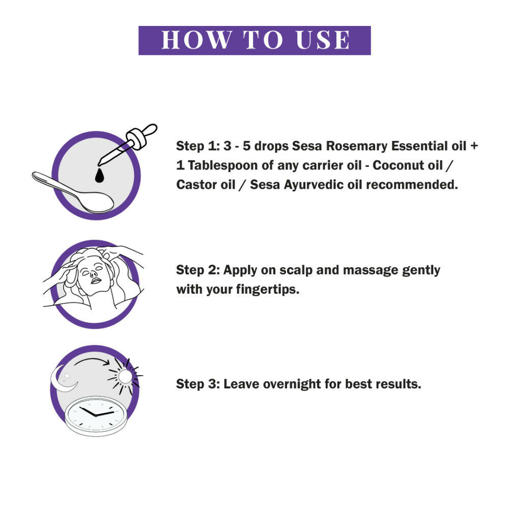 Sesa Ayurvedic Rosemary Essential Oil For Hair Growth