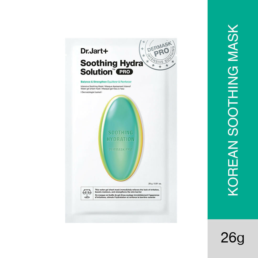Dr.Jart+ Dermask Soothing & Moisturizing Hydra Solution Pro Hydrating Face Mask to Soothe Irritated Skin