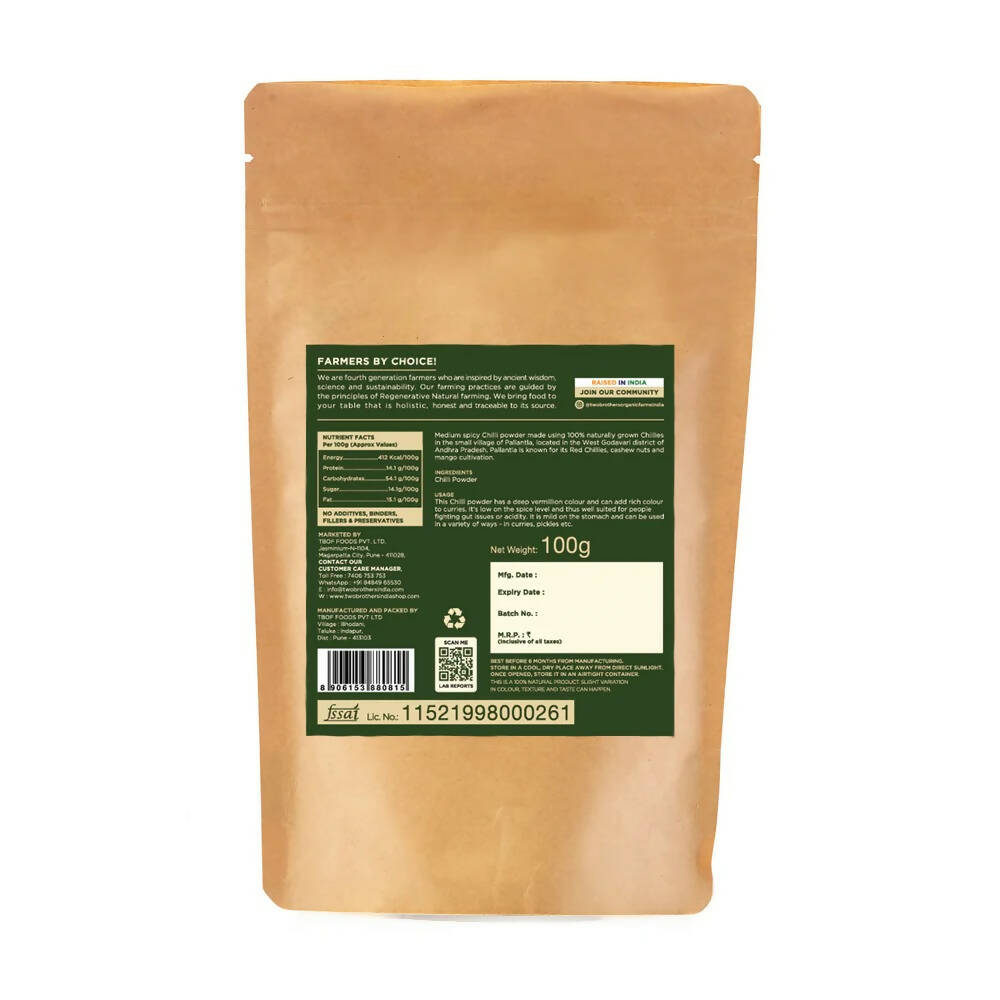 Two Brothers Organic Farms Pallantla Chilli Powder
