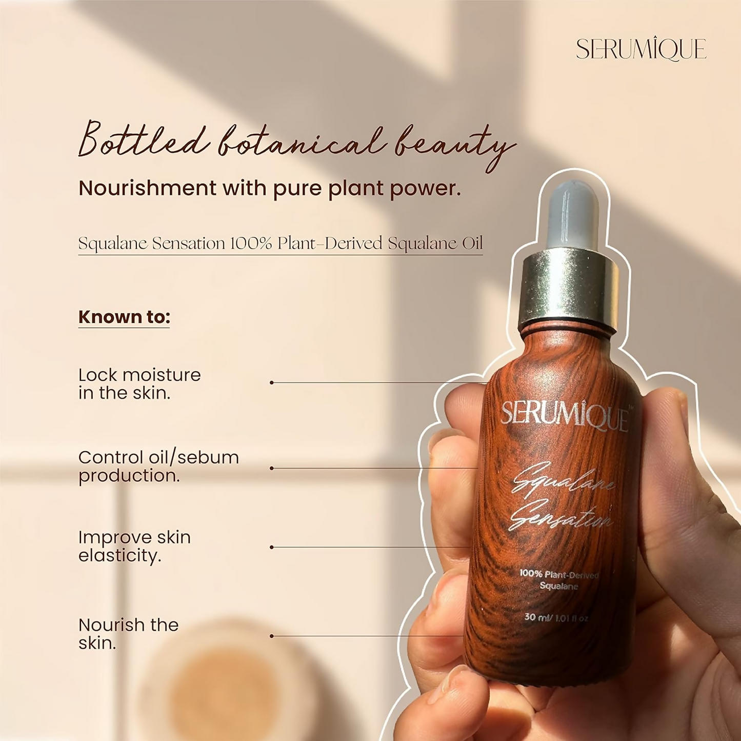 Serumique 100% Squalane Face Oil