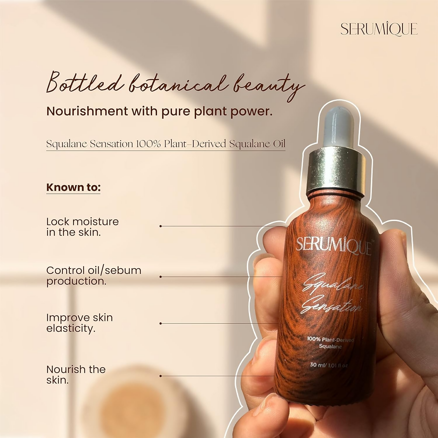 Serumique 100% Squalane Face Oil