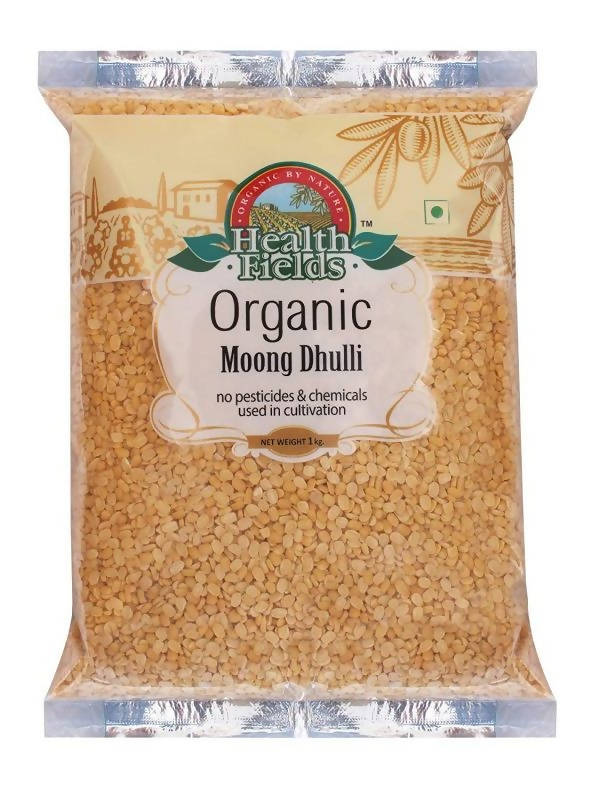 Health Fields Organic Moong Dal Dhuli (Unpolished)