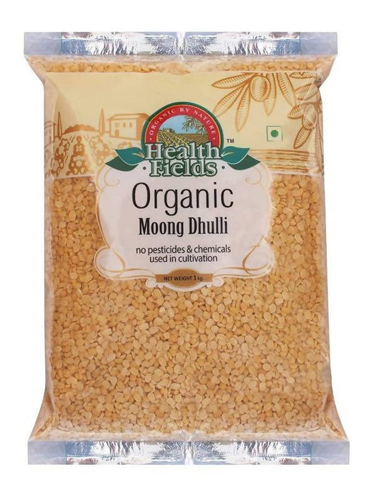 Health Fields Organic Moong Dal Dhuli (Unpolished)