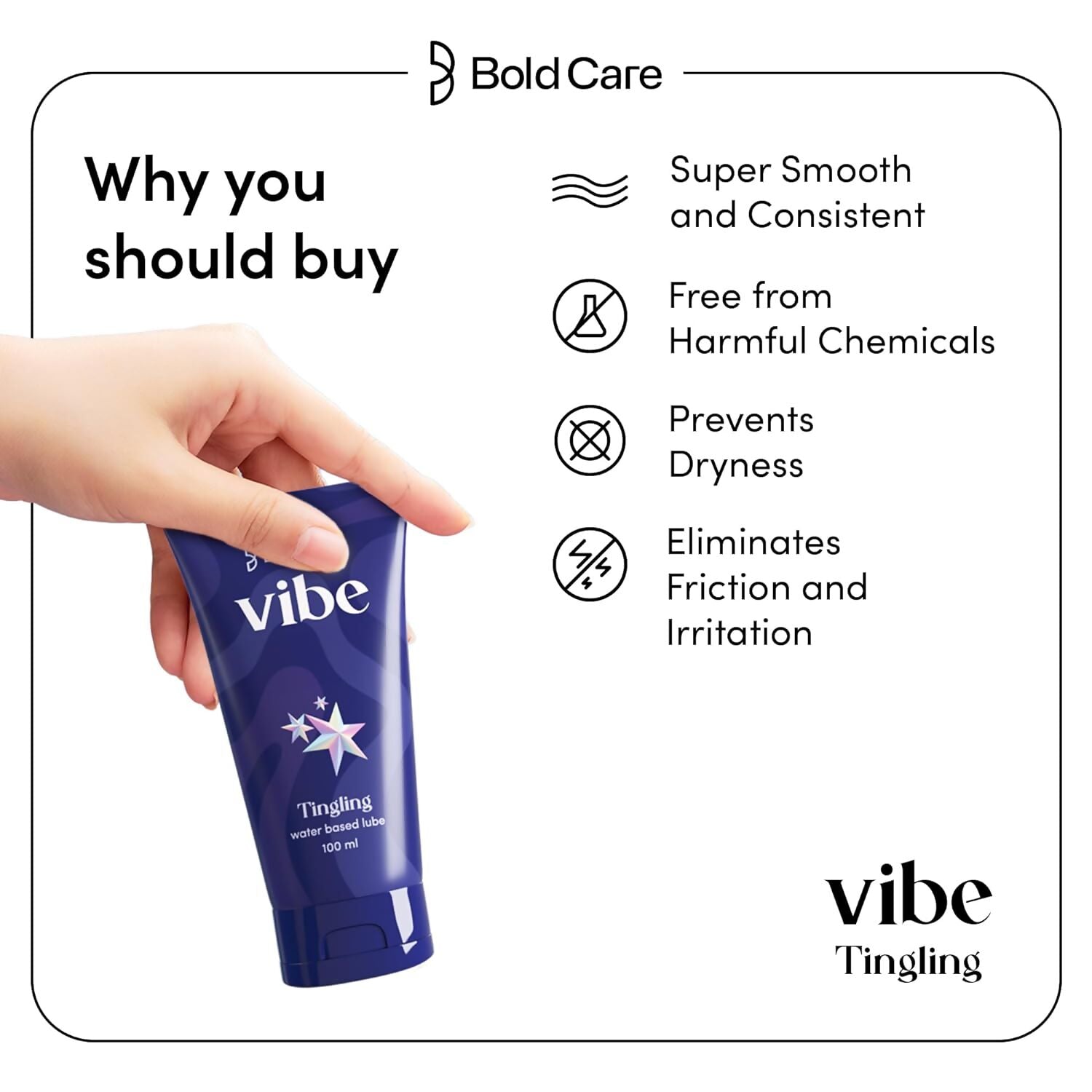 Bold Care Vibe Tingling Massage Gel