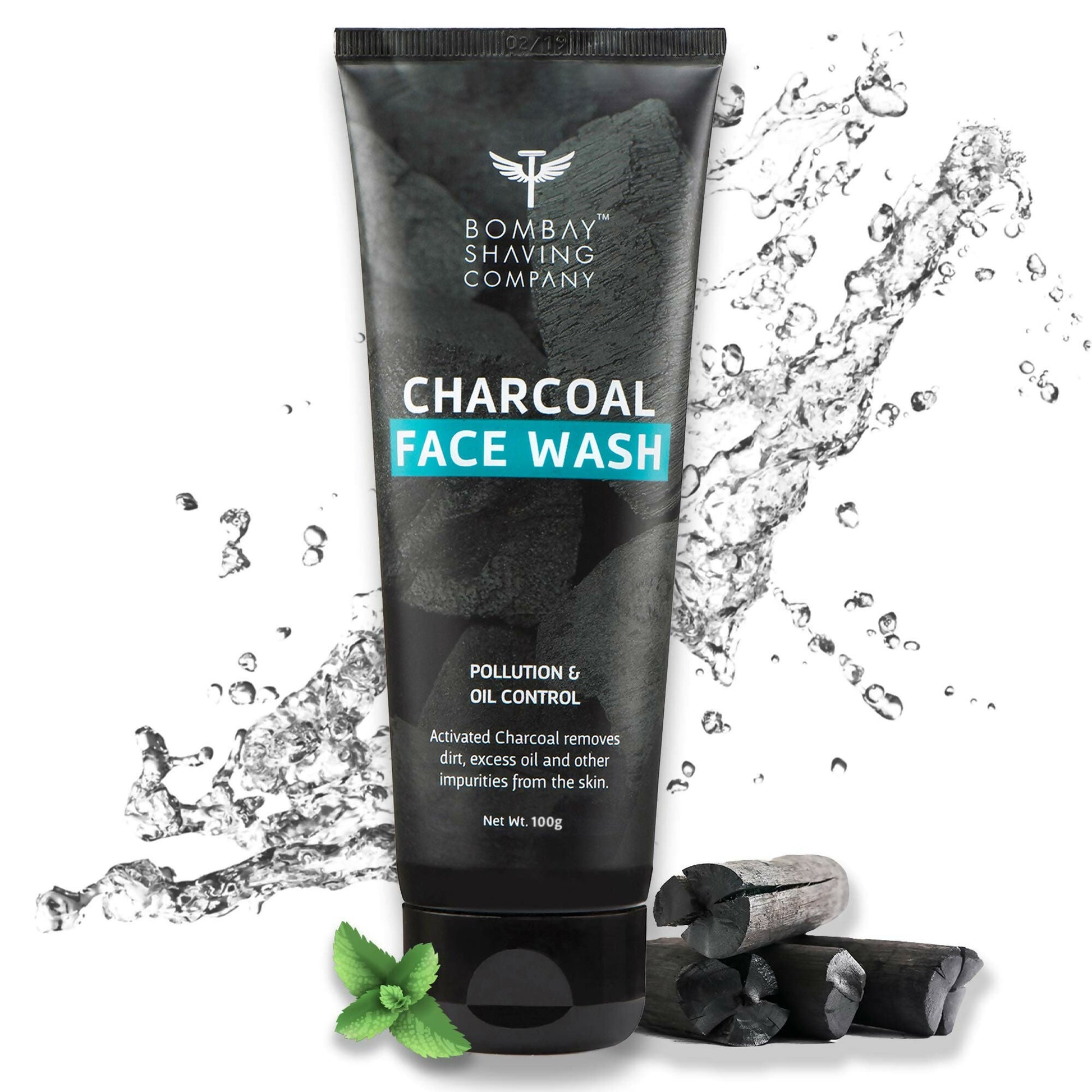 Bombay Shaving Company Charcoal Face Wash for Men Anti Pollution, Oil Control and Brightening