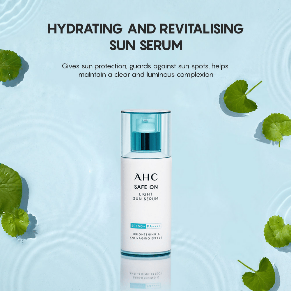 AHC Safe On Light Sun Serum With SPF 50+ & PA+++ - Korean skincare
