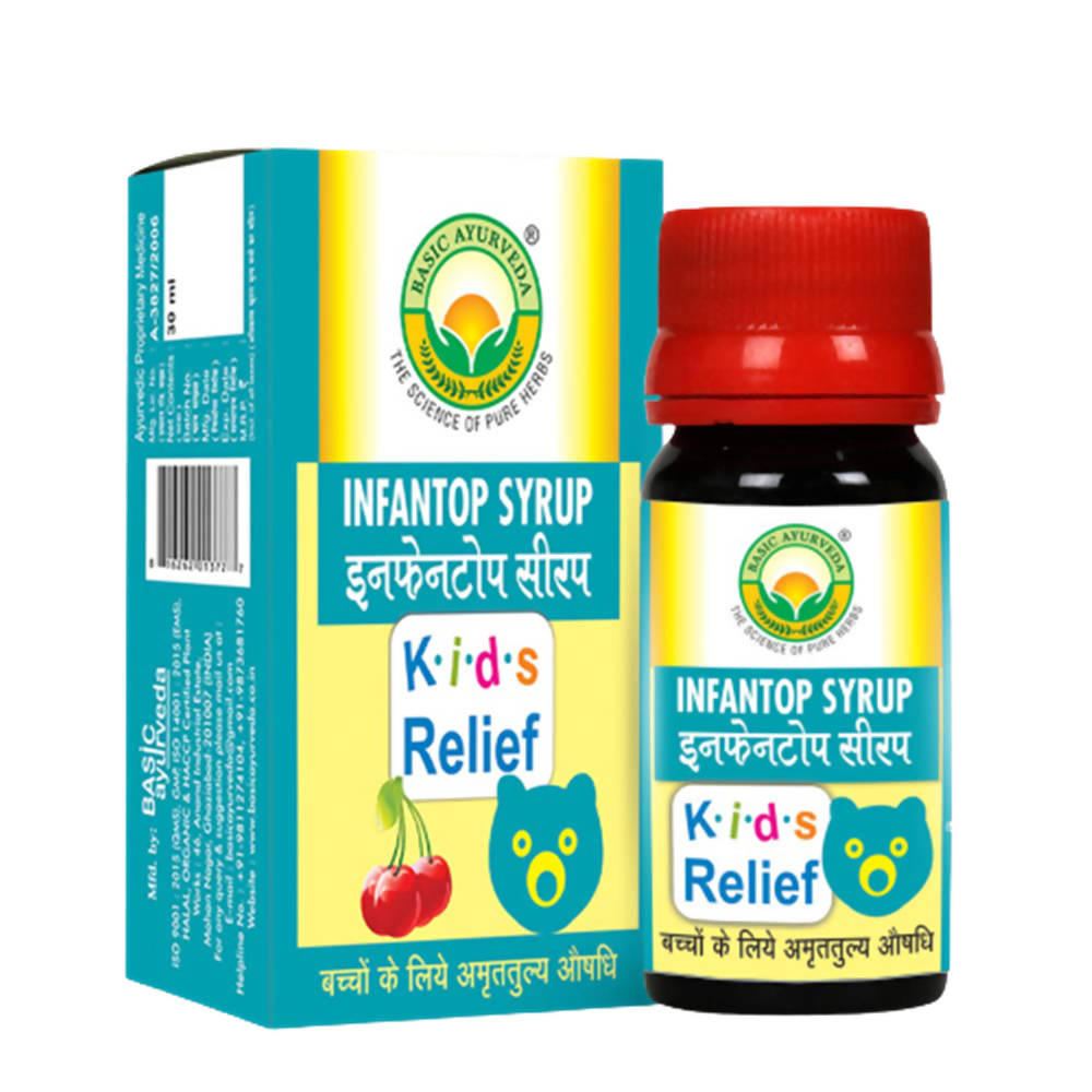 Buy Basic Ayurveda Infantop Syrup Kids Relief from DrMediCart, Ship from India to USA