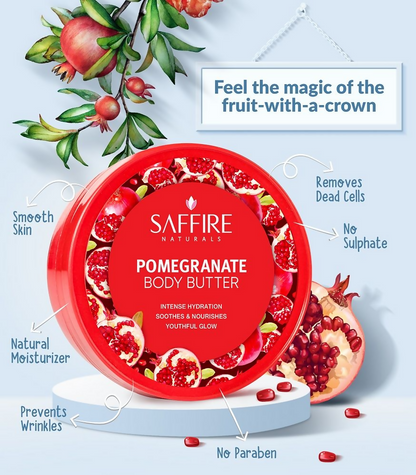 Saffire Naturals Pomegranate Body Butter