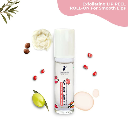 Buy Pilgrim Spanish Lip Peel Roll-on with Lactic Acid & Hyaluronic Acid For Soft & Glossy Lips, Hydrating Dry & Flaky Lips from DrMediCart, Ship from India to USA