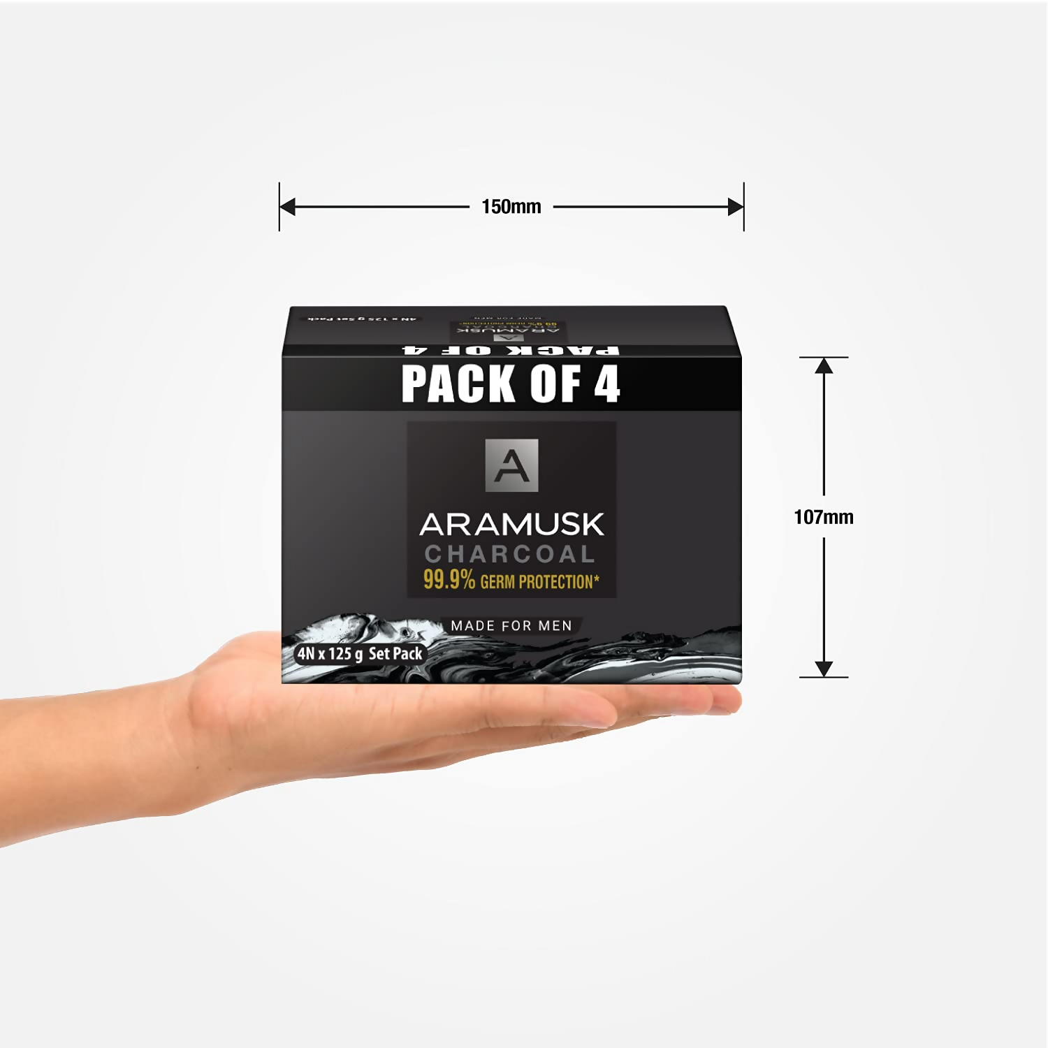 Aramusk Charcoal Soap For Men