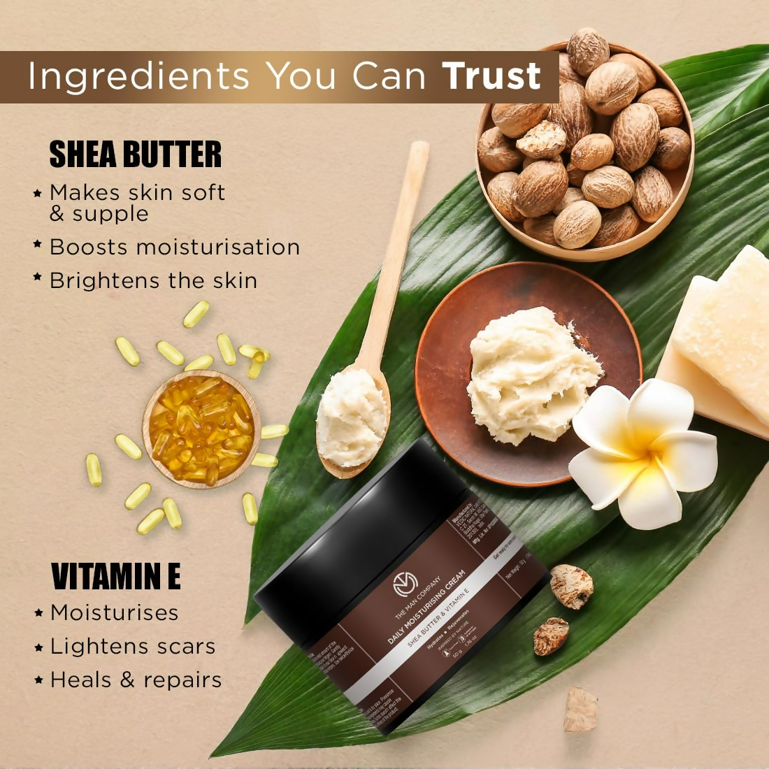 The Man Company Non-Sticky Daily Moisturizing Cream For Dry Skin