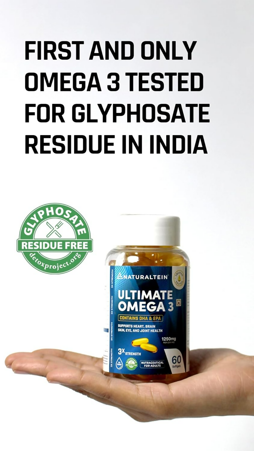 Naturaltein Omega-3 Fish Oil 1250mg Triple Strength Softgels