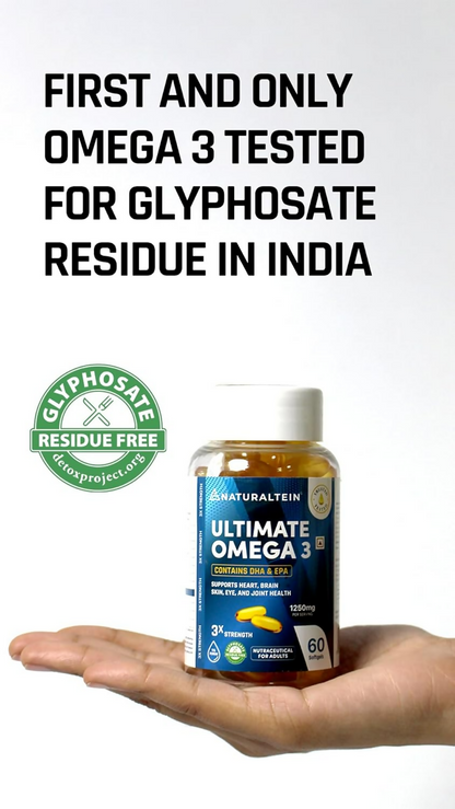 Naturaltein Omega-3 Fish Oil 1250mg Triple Strength Softgels