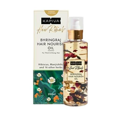 Buy Kapiva Ayurveda Hair Rituals Bhringraj Hair Nourish Oil from DrMediCart, Ship from India to USA
