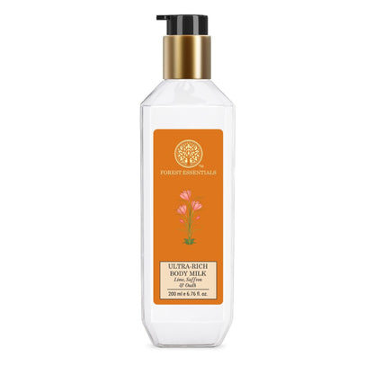 Forest Essentials Ultra-Rich Body Milk Lime Saffron & Oudh - Drmedicart