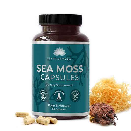 Saptamveda Irish Sea Moss 500mg Capsules