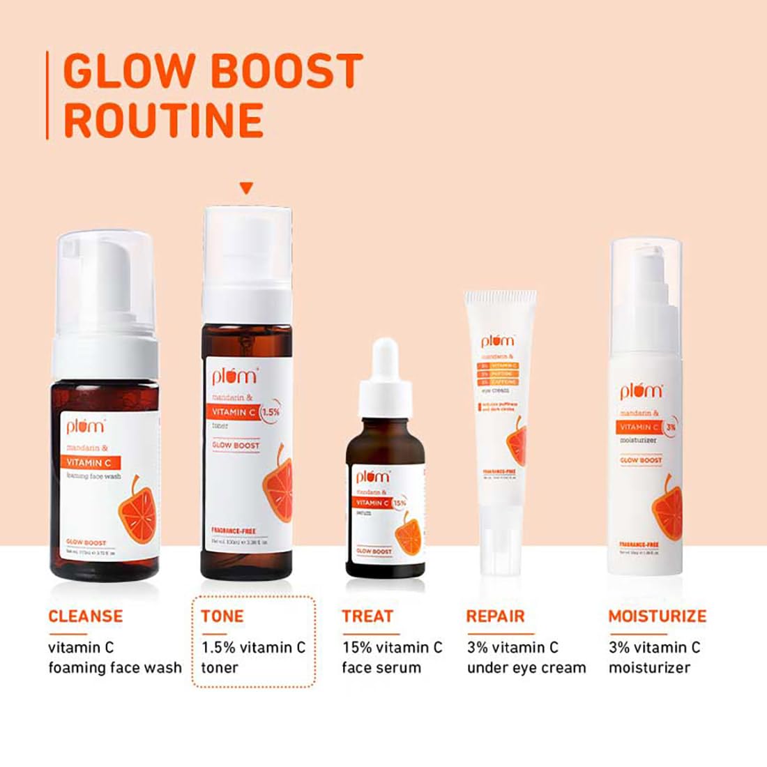 Plum 1.5% Vitamin C Toner with Mandarin for Glowing Skin