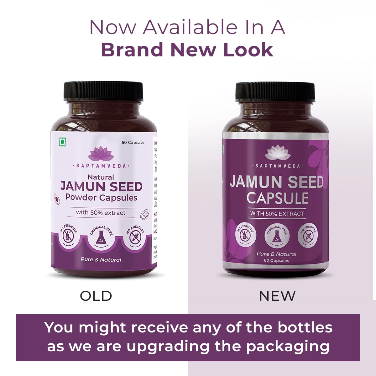 Saptamveda Natural Jamun Seed Capsules