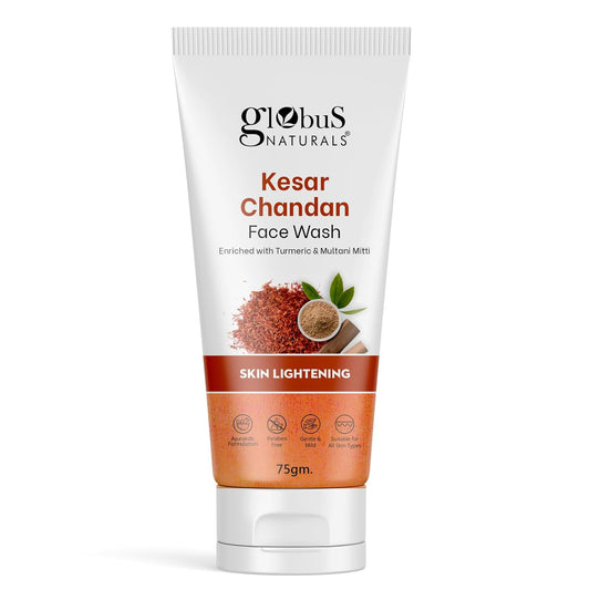 Globus Naturals Kesar Chandan Skin Lightening & Tan Removal Face wash