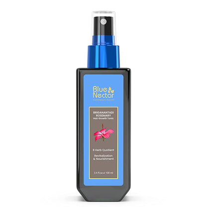 Buy Blue Nectar Briganantadi Hair Tonic with Almond Rosemary Oil for Hair Growth from DrMediCart, Ship from India to USA