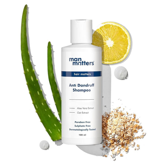 Man Matters Anti Dandruff Shampoo For Men With Aloe Vera & Oat Extract