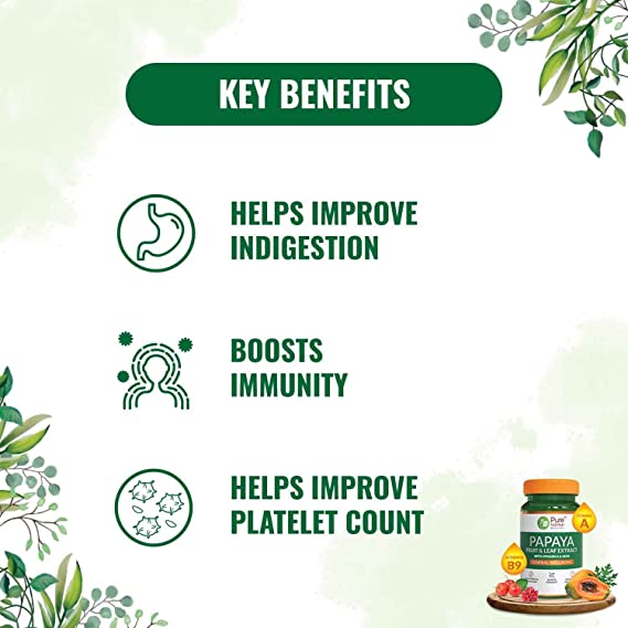 Pure Nutrition Papaya Leaf & Fruit Extract Veg Capsules