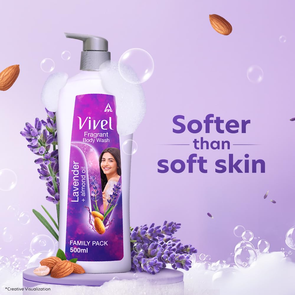 Vivel Lavender & Almond Oil Body Wash