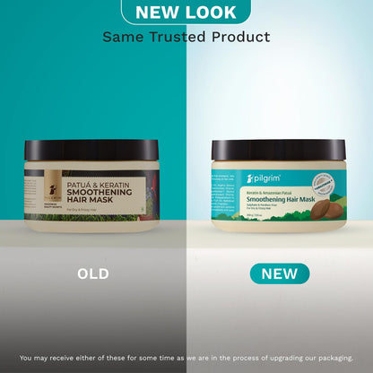 Pilgrim Amazonian Patua & Keratin Strengthening Hair Mask For Dry & Frizzy Hair With Sacha Inchi