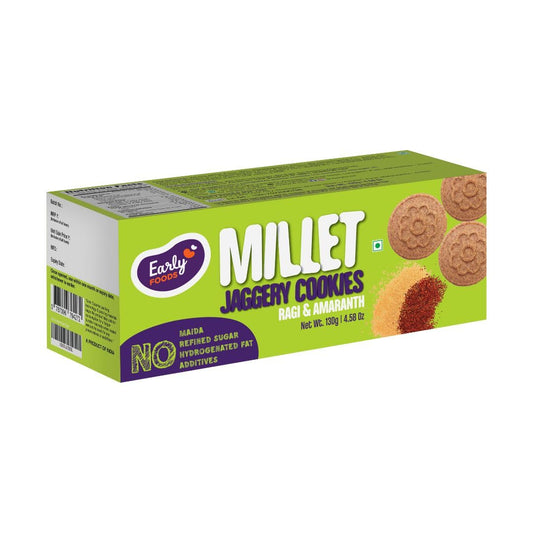 Early Foods Ragi Amaranth Jaggery Millet Cookies