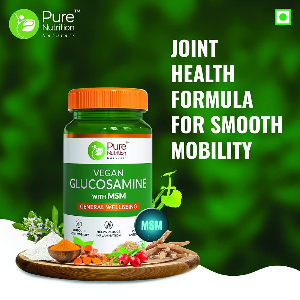 Pure Nutrition Vegan Glucosamine with MSM Veg Tablets
