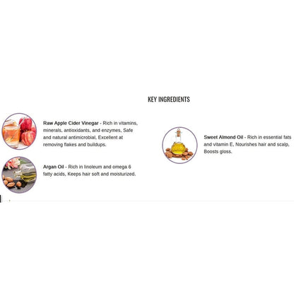 Wow Skin Science Apple Cider Vinegar Shampoo and Hair Conditioner Combo - Drmedicart