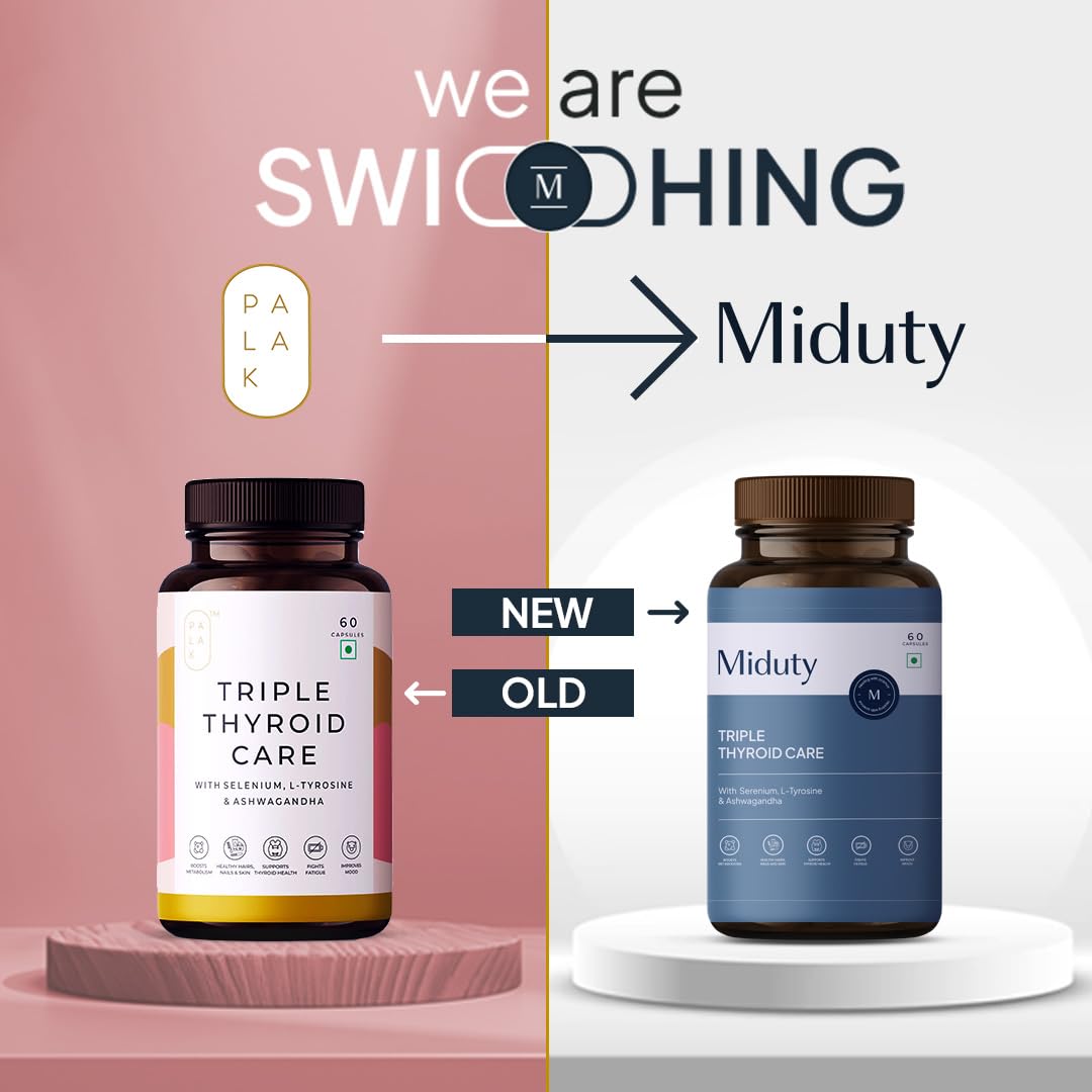 Miduty by Palak Notes Triple Thyroid Care Capsules