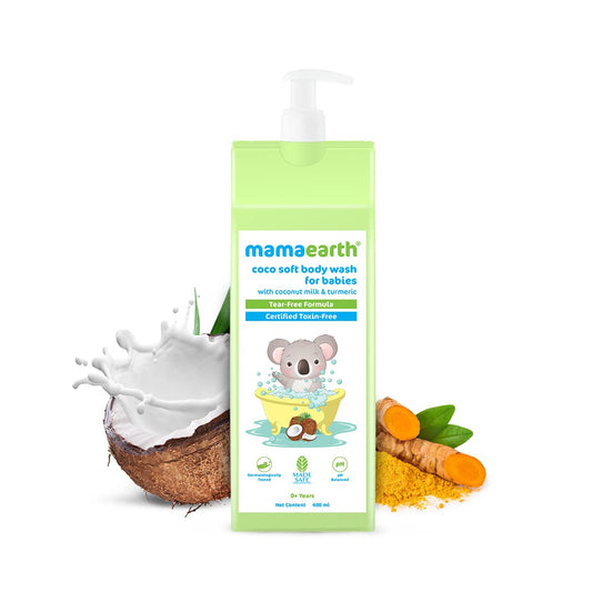 Buy Mamaearth Coco Soft Body Wash For Babies With Coconut Milk & Turmeric from DrMediCart, Ship from India to USA
