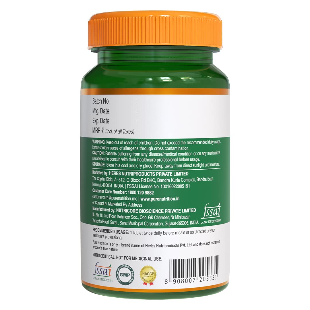 Pure Nutrition Naturals Milk Thistle Liver Detox Veg Tablets