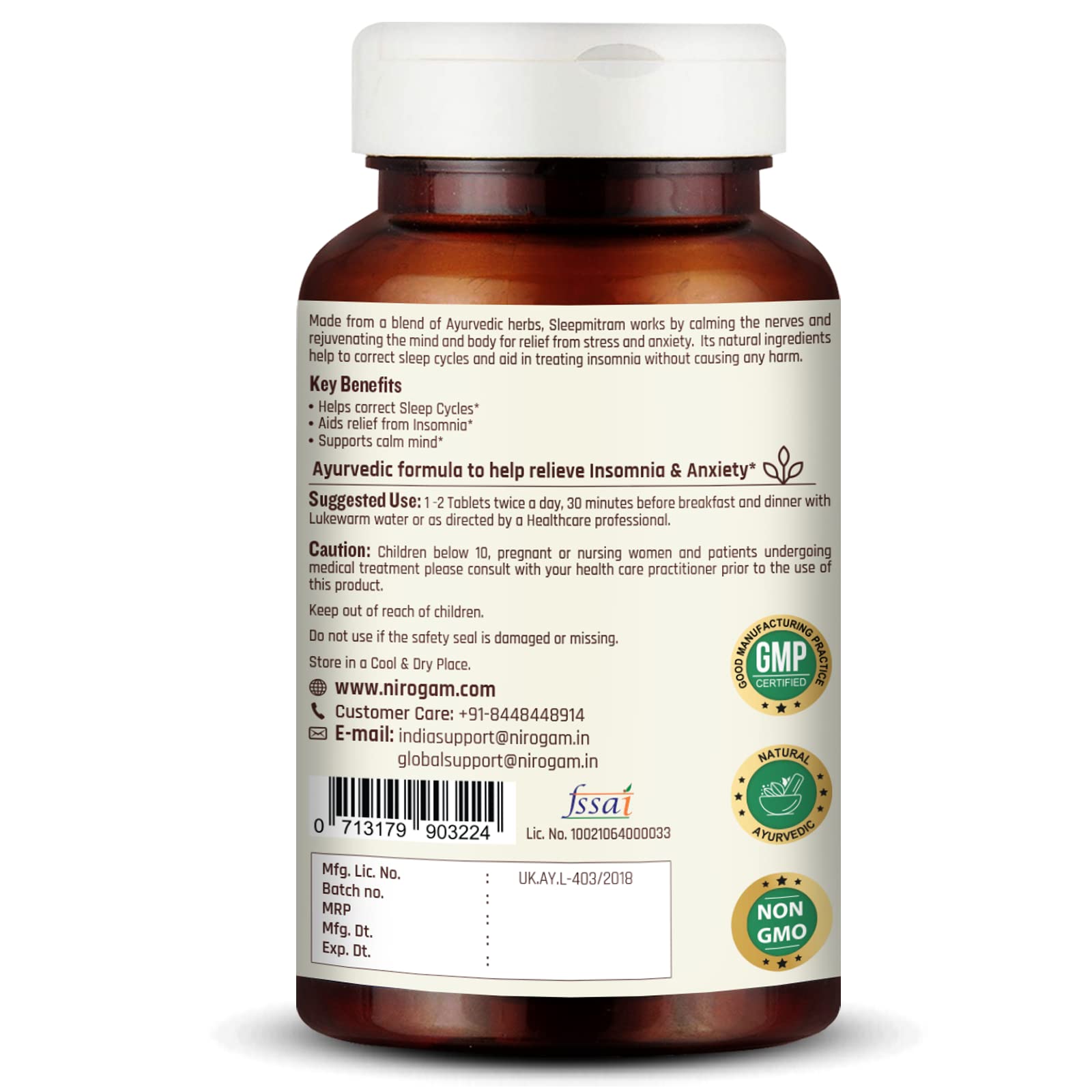Nirogam Sleepmitram Tablets