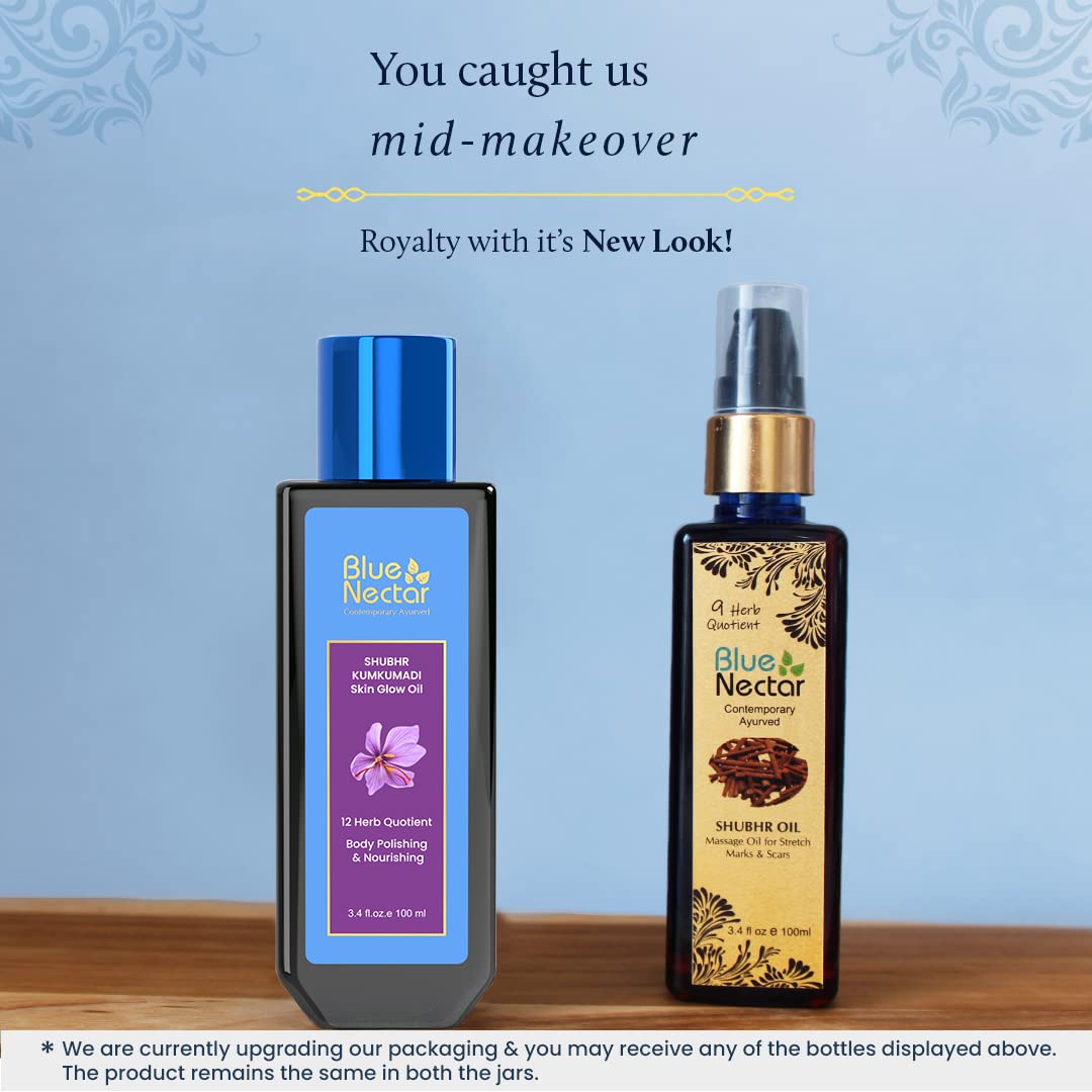 Buy Blue Nectar Shubhr Massage Oil for Stretch Marks Scars from DrMediCart, Ship from India to USA