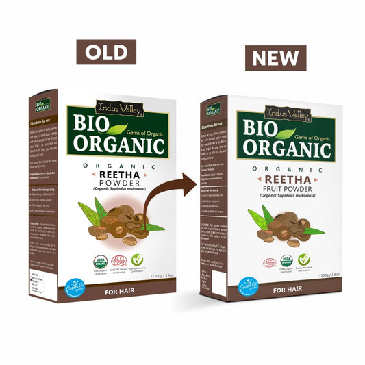 Buy Indus Valley Bio Organic Reetha Powder from DrMediCart, Ship from India to USA