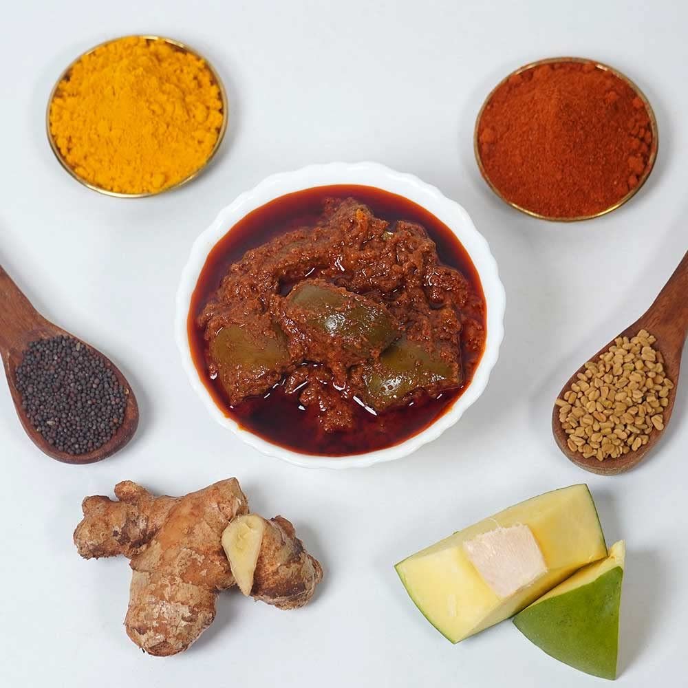 Madhura Pickles Avakaya Ginger Garlic Pickle