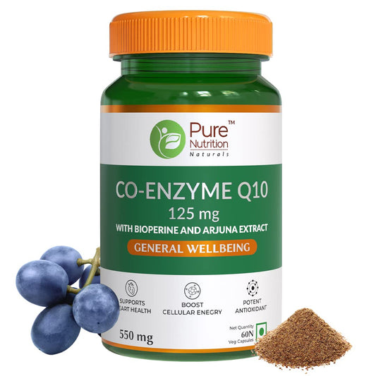 Pure Nutrition Bio Coenzyme Q10 125 mg Veg Capsules