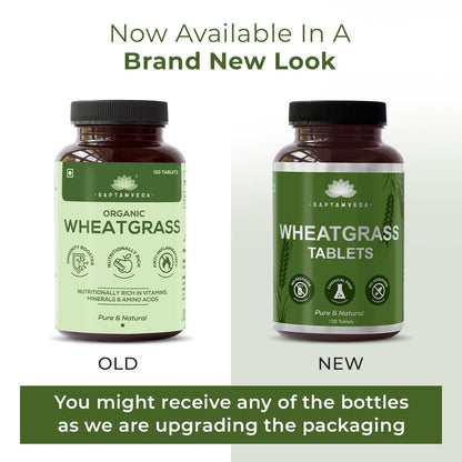 Saptamveda Organic Wheat Grass Tablets
