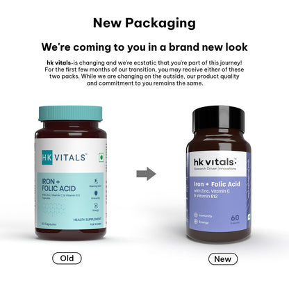 HK Vitals Iron and Folic Acid Capsules