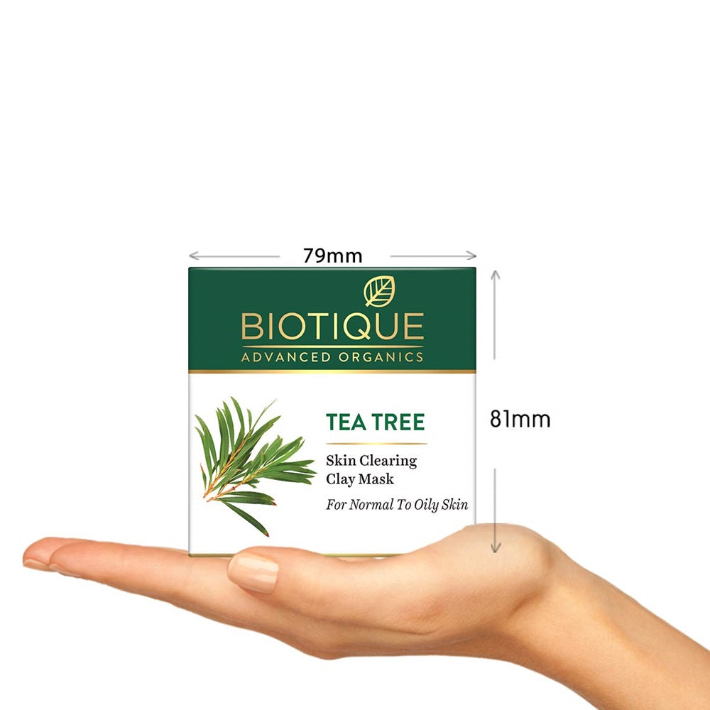 biotique advanced organics tea tree skin clearing clay mask buy in usa