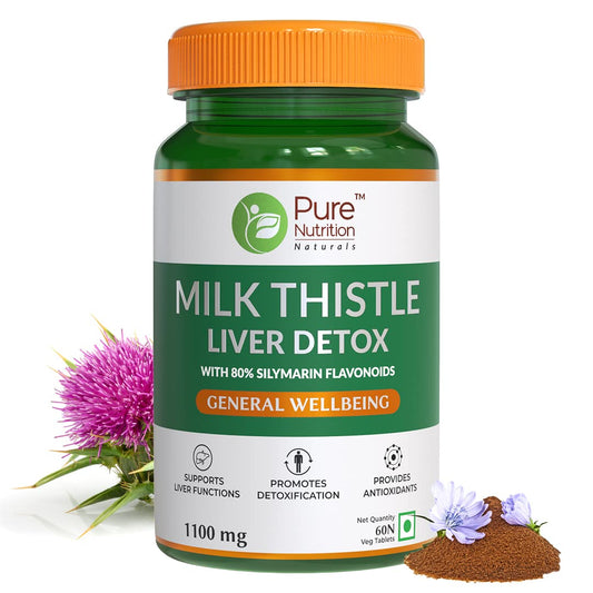 Pure Nutrition Naturals Milk Thistle Liver Detox Veg Tablets
