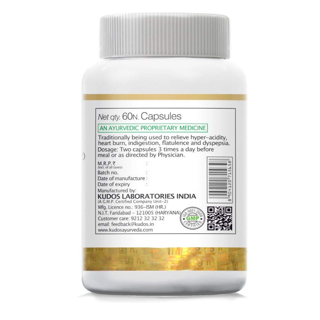 Kudos Ayurveda Acidos Capsules