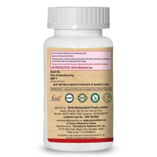 Pure Nutrition Kidney Detox with Turmeric & Vitamin C Veg Capsules