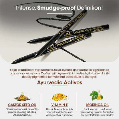 TAC - The Ayurveda Co. Beautif-eye Kajal - Intense Black Kajal