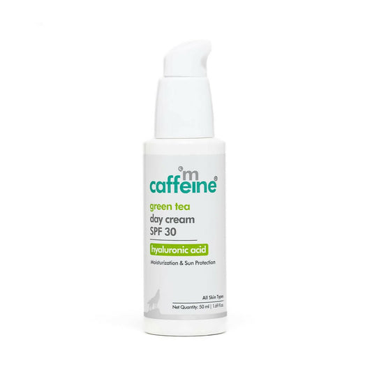 Buy mCaffeine Hyaluronic Acid Green Tea Day Cream with SPF 30 PA++ from DrMediCart, Ship from India to USA