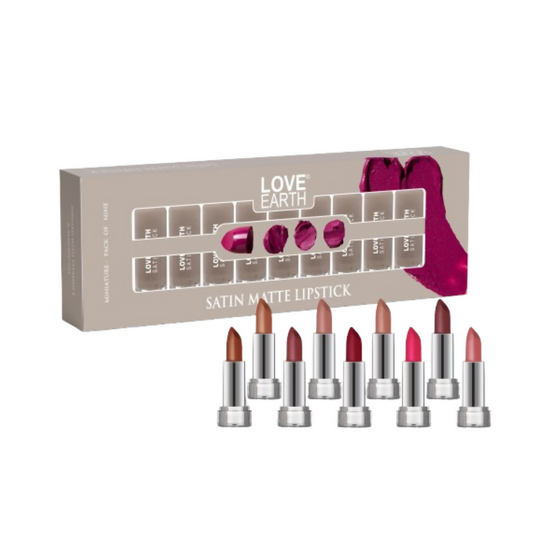 Love Earth Satin Matte Finish Lipstick Combo Kit